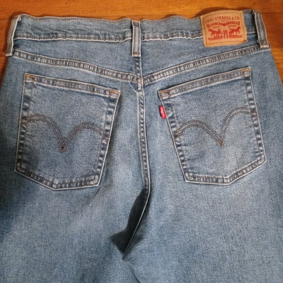 LEVI'S wedgie straight jeans in summer love (sz31) - Picture 13 of 16